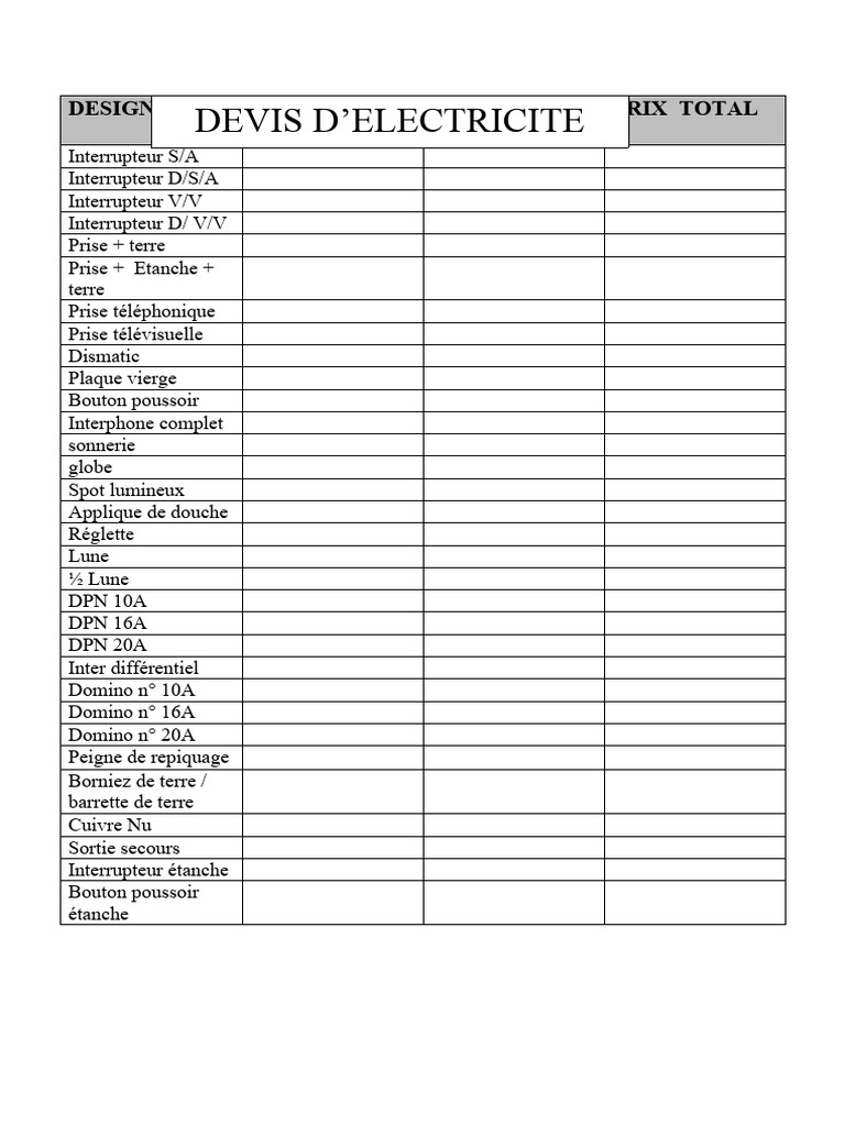 obtenez rapidement un devis électricité personnalisé pour vos travaux d'installation, rénovation ou dépannage. comparez les offres d'électriciens qualifiés près de chez vous et réalisez des économies sur vos projets électriques.