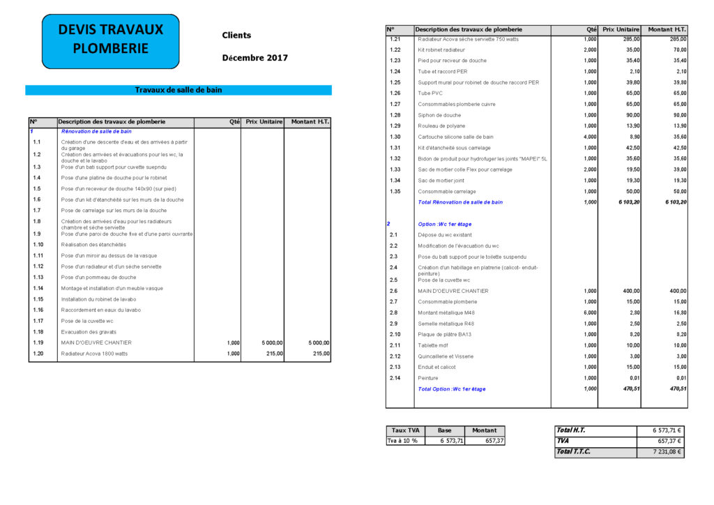 obtenez rapidement un devis plomberie personnalisé. comparez les tarifs des professionnels près de chez vous et trouvez le meilleur prix pour vos travaux de plomberie.