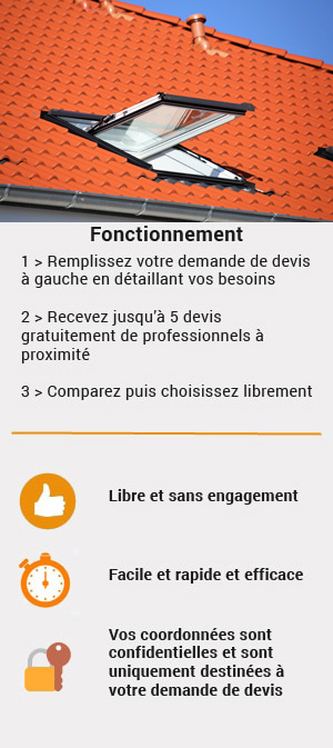 obtenez rapidement un devis toiture personnalisé et gratuit pour vos travaux de rénovation ou de pose de toiture. comparez les prix, trouvez un couvreur qualifié et réalisez votre projet en toute sérénité.