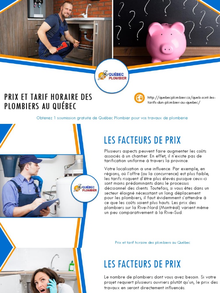 découvrez les tarifs des plombiers : prix par prestation, facteurs qui influencent le coût, conseils pour choisir un professionnel et comparer les devis pour vos travaux de plomberie.