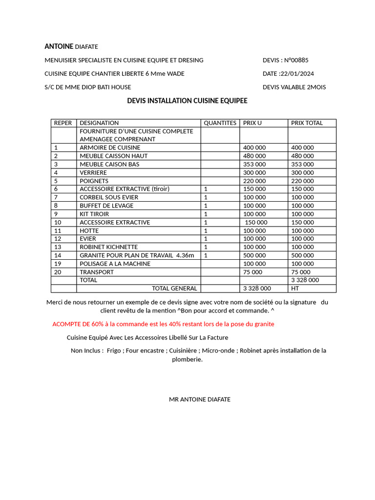 obtenez rapidement un devis cuisine personnalisé en ligne. comparez les prix et les prestations pour réaliser la cuisine de vos rêves au meilleur tarif.