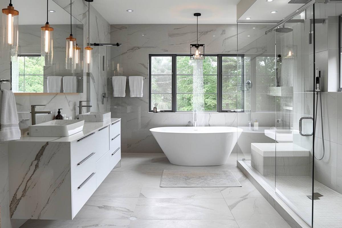 découvrez des idées et inspirations pour une salle de bain moderne : aménagement, décoration tendance, matériaux contemporains, et conseils pour créer un espace élégant et fonctionnel.
