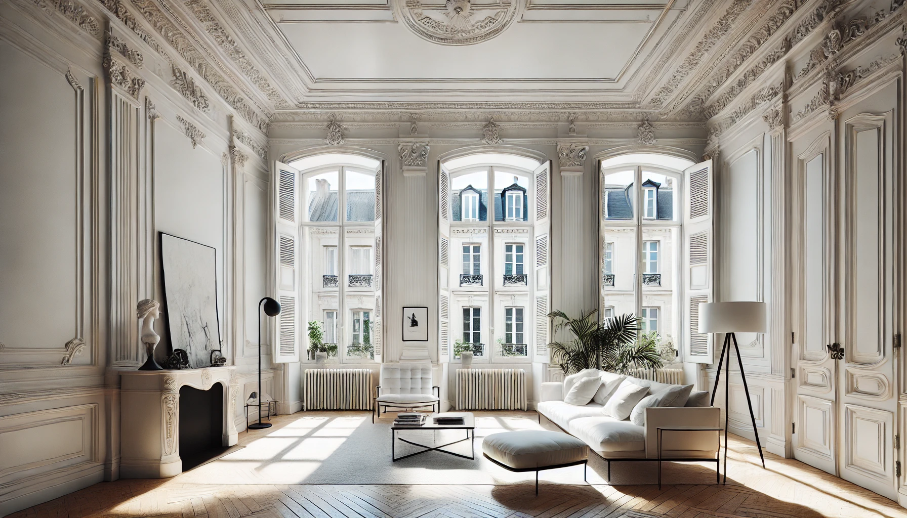 style haussmannien appartement découvrez le charme de l'appartement de style haussmannien : moulures élégantes, cheminées d'époque, parquet ancien et hauts plafonds pour une ambiance chic et intemporelle au cœur de la ville.