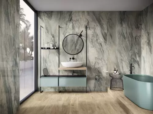découvrez nos idées de carrelage mural pour salle de bain, alliant style tendance et praticité pour un espace à la fois moderne et fonctionnel.