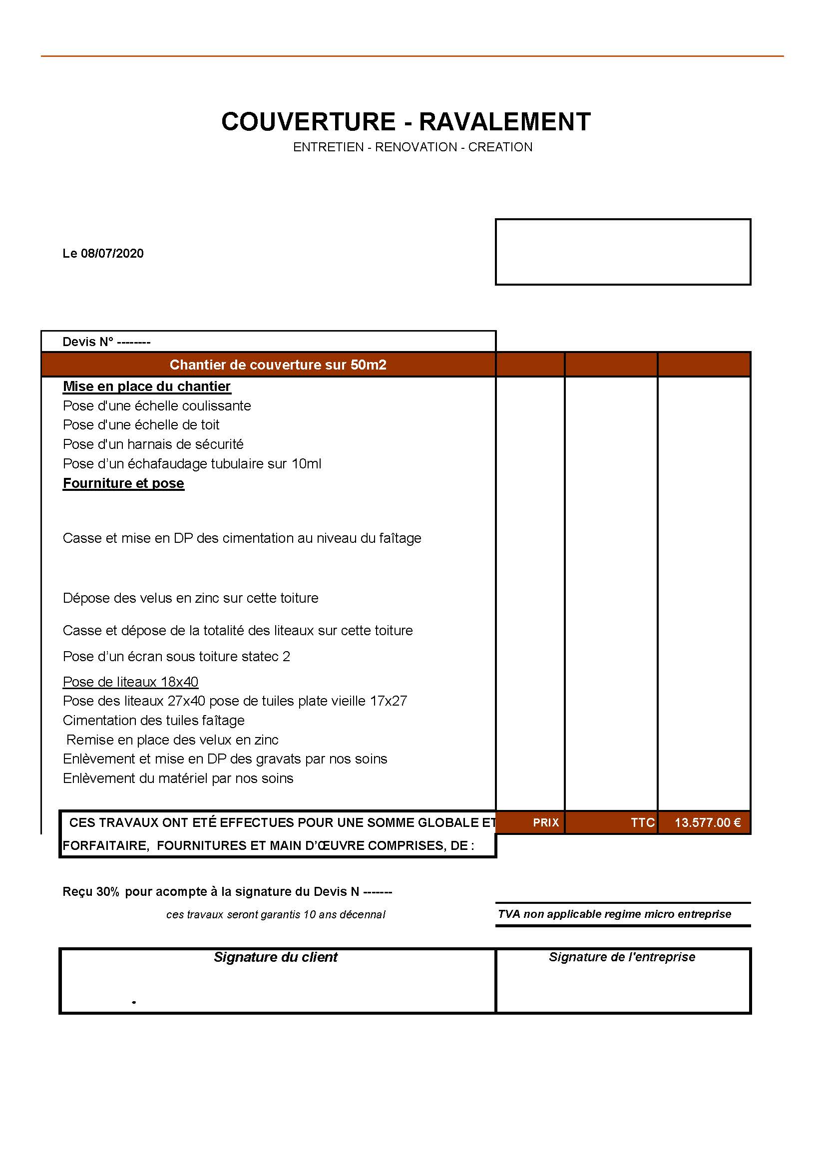 obtenez un devis couverture personnalisé et gratuit rapidement. comparez les prix et services pour vos travaux de toiture avec des professionnels qualifiés.