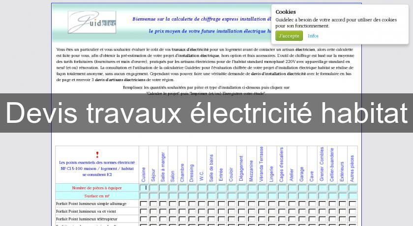 obtenez un devis électrique gratuit et personnalisé pour vos installations et réparations électriques. service rapide et professionnel adapté à vos besoins.