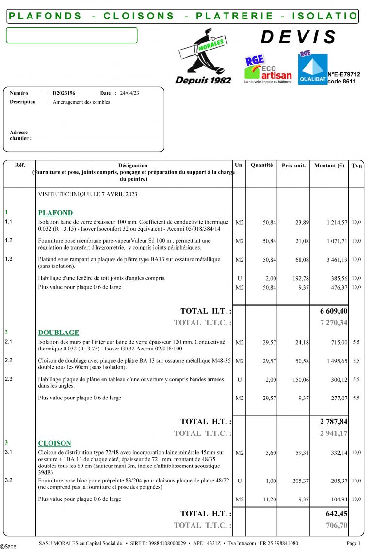 obtenez un devis gratuit pour l'isolation de vos combles et améliorez le confort de votre maison tout en réalisant des économies d'énergie.