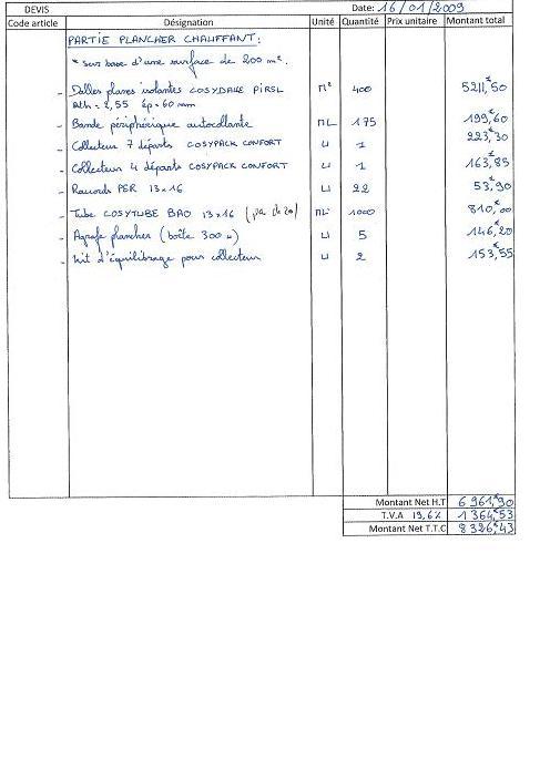 obtenez un devis personnalisé pour l'installation de votre plancher chauffant. comparez les prix et trouvez les meilleures offres pour un confort optimal et des économies d'énergie.