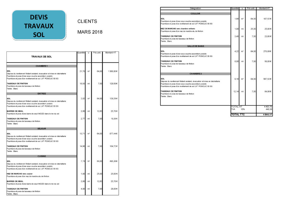 obtenez un devis personnalisé pour vos travaux de sol rapidement et facilement. comparez les prix des experts pour choisir la meilleure offre.