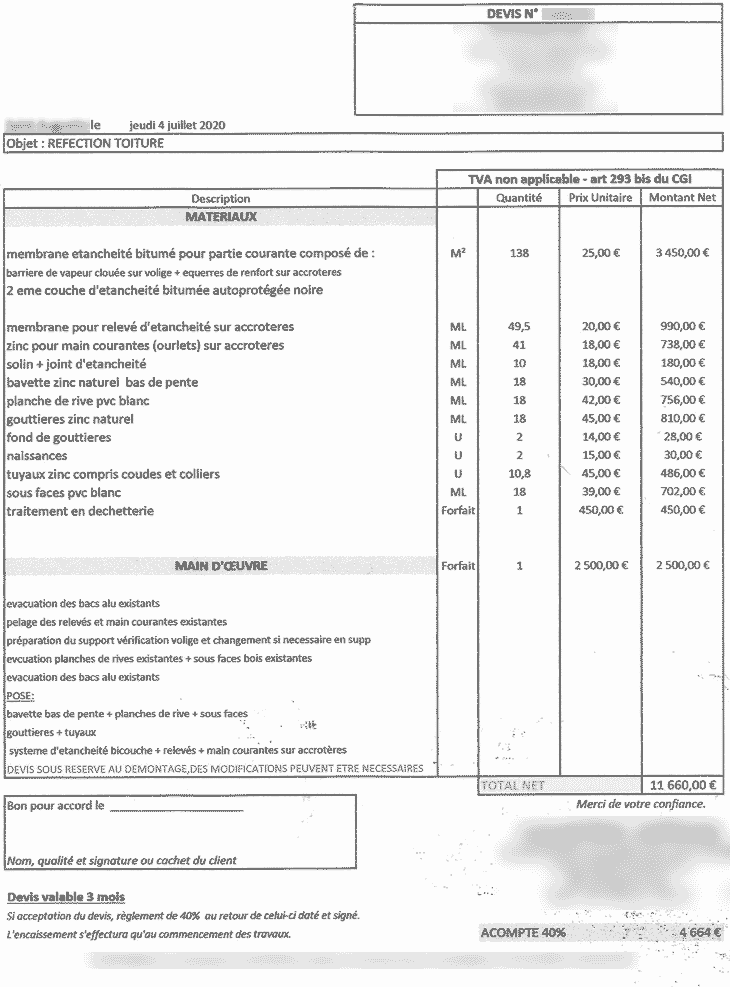 obtenez un devis toiture personnalisé gratuit et sans engagement pour tous vos travaux de réparation, rénovation ou installation de toiture. comparez les prix des professionnels près de chez vous.