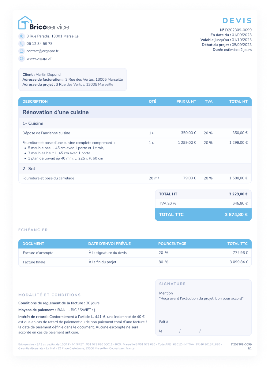 obtenez un devis travaux clair et détaillé pour vos projets de construction, rénovation ou aménagement. comparez les offres et choisissez le meilleur rapport qualité-prix.