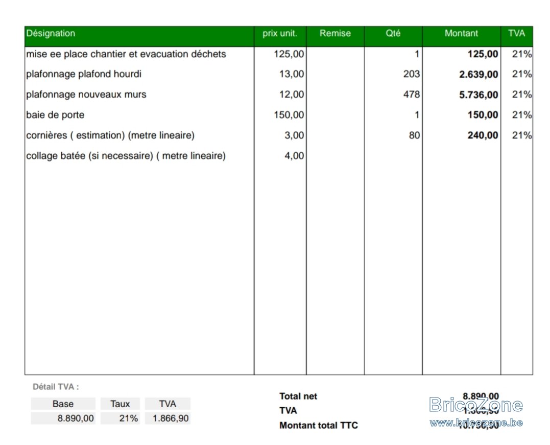 obtenez un devis gratuit et détaillé pour la pose de plafond en placo. comparez les prix et trouvez le meilleur artisan pour vos travaux de rénovation ou construction.