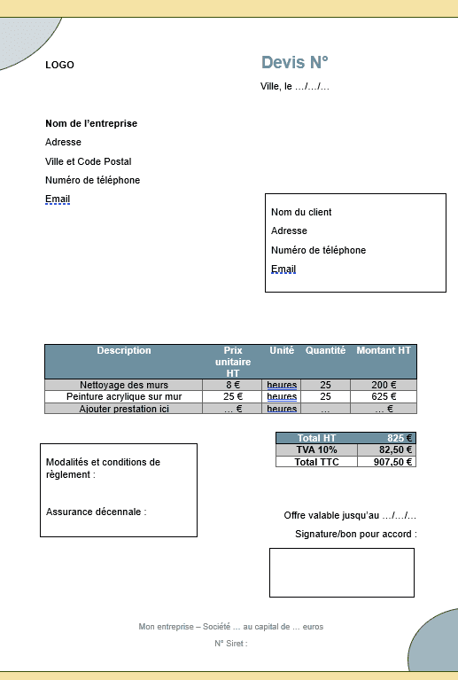 découvrez nos exemples de devis clairs et détaillés pour réussir vos projets en toute sérénité et optimiser votre budget.