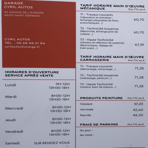 découvrez nos tarifs compétitifs pour les services de garage. obtenez un devis clair et transparent pour l'entretien, la réparation et la maintenance de votre véhicule.