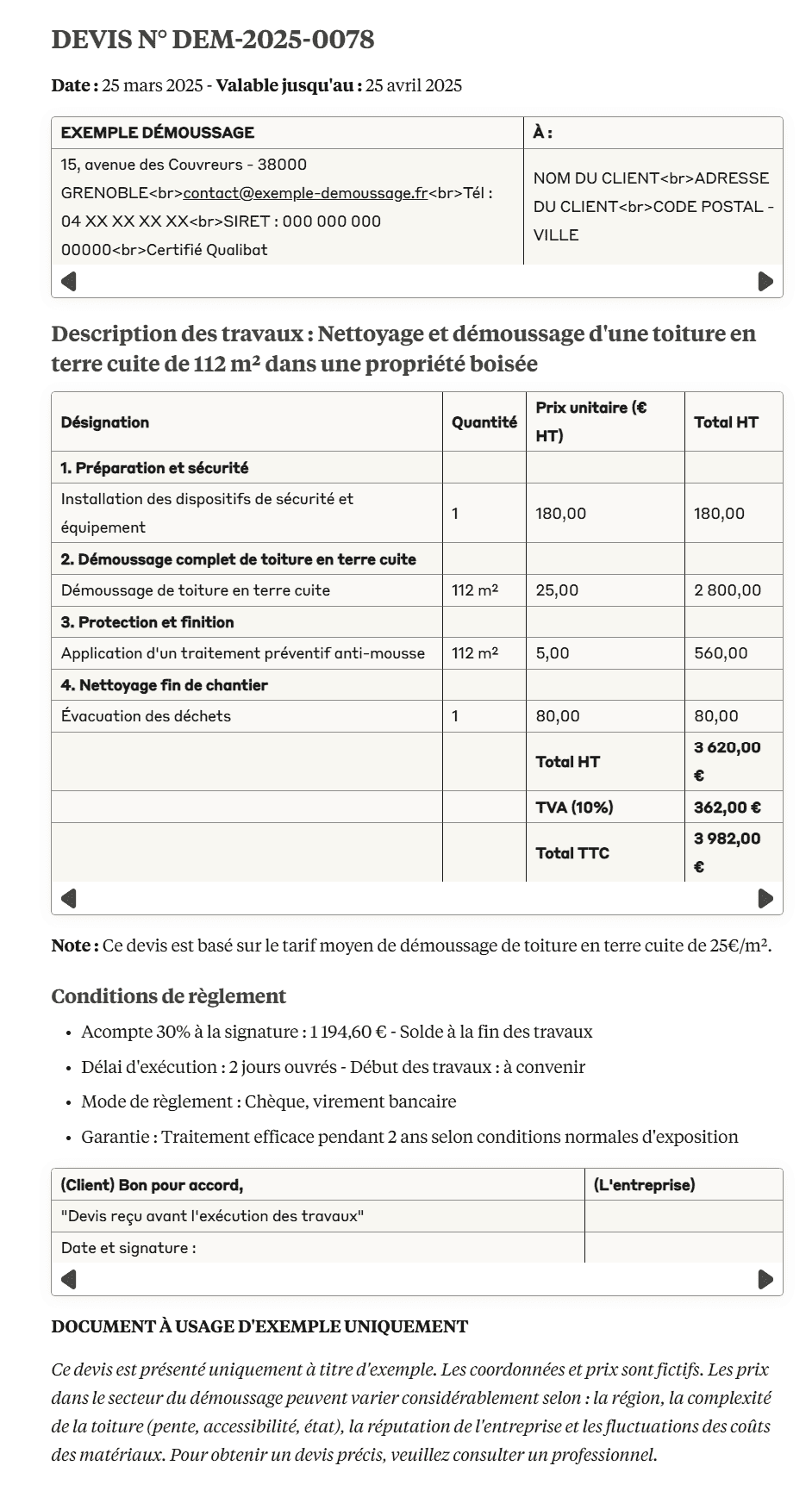 découvrez les tarifs compétitifs pour le nettoyage de toiture au mètre carré. obtenez un devis clair et précis pour entretenir efficacement votre toiture.