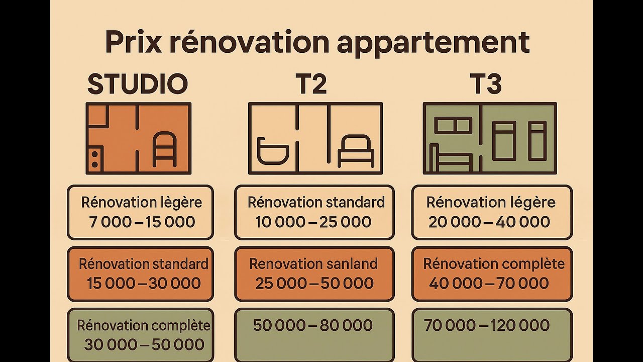 découvrez les prix de rénovation d'appartement au m² pour mieux planifier vos travaux. comparez les tarifs selon les types de rénovations et votre budget.
