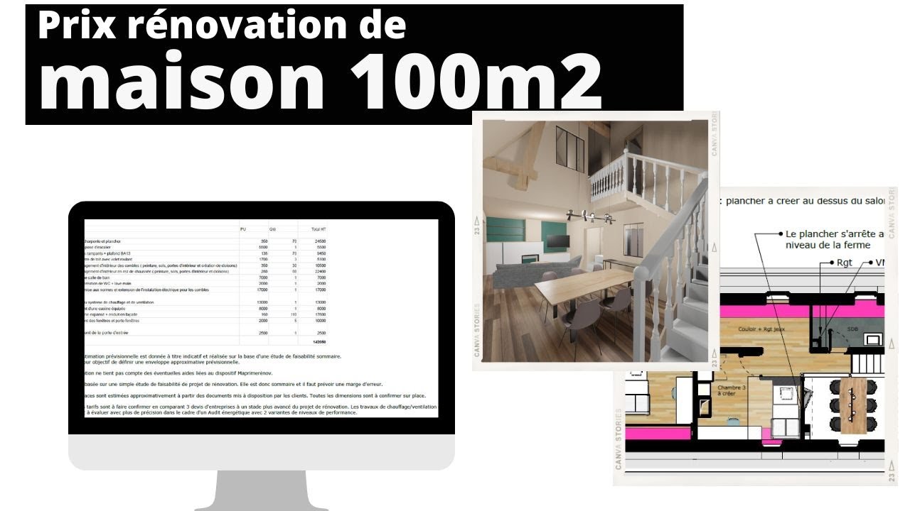 découvrez les prix moyens pour la rénovation d'une maison de 100m2 et planifiez votre budget efficacement grâce à nos conseils détaillés.