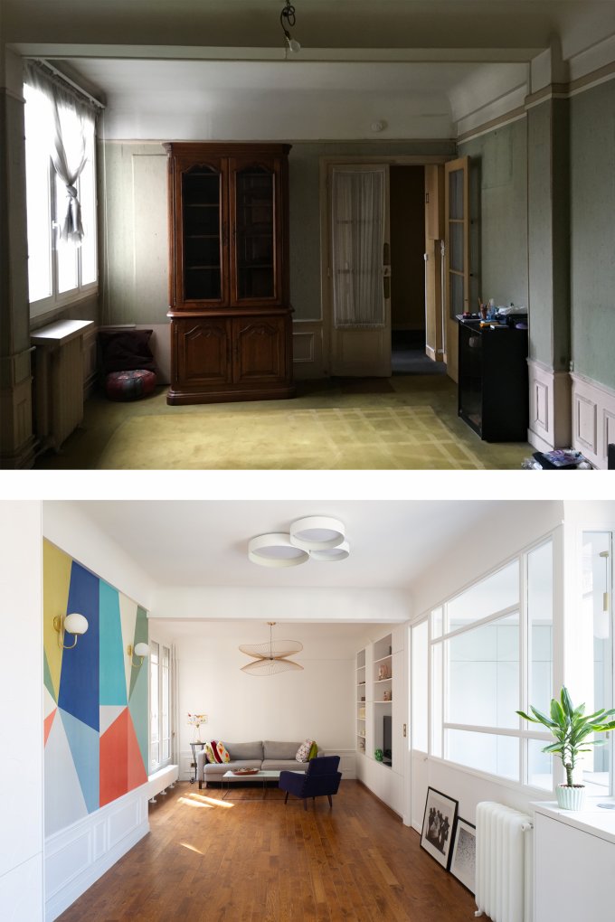 découvrez nos projets de rénovation d'appartements avec des avant-après impressionnants, transformant les espaces pour un intérieur moderne et fonctionnel.