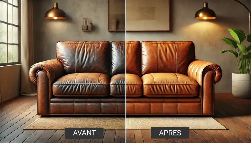 service professionnel de rénovation de canapé en cuir à paris : redonnez vie à votre mobilier avec des techniques expert et des finitions de qualité.