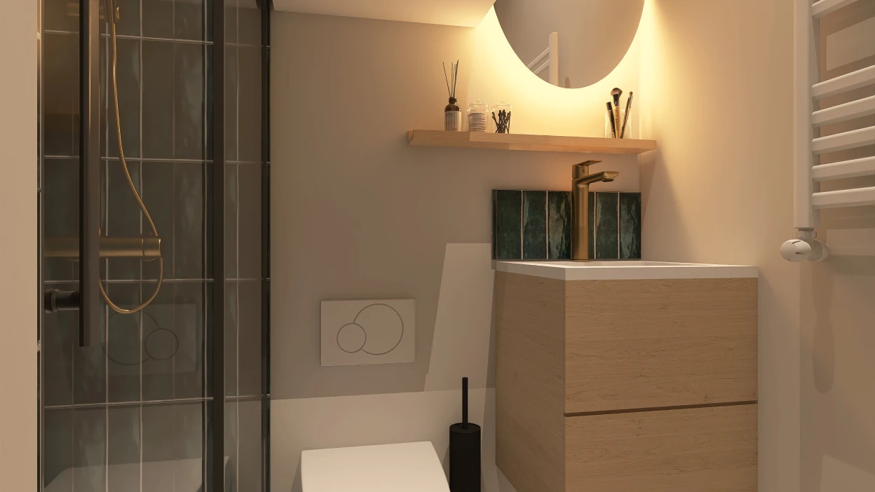 découvrez nos solutions de rénovation pour une salle de bain de 16m2, alliant design moderne et fonctionnalité optimale pour un espace convivial et élégant.