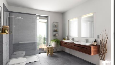 transformez votre salle de bain avec une rénovation élégante et moderne, incluant une douche à l’italienne design pour un confort optimal et un style contemporain.