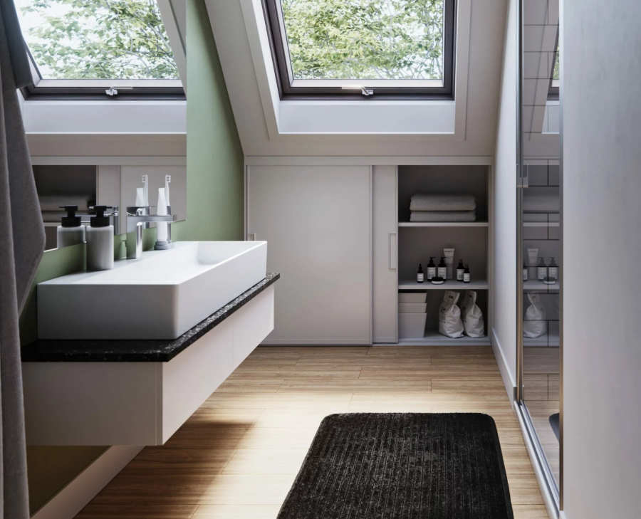 découvrez nos solutions sur mesure pour la rénovation de votre salle de bains mansardée, alliant esthétique, fonctionnalité et optimisation de l'espace sous pente.