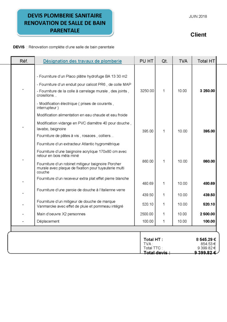 obtenez un devis gratuit pour votre salle de bain personnalisé et sans engagement. comparez les prix et choisissez les meilleures offres pour vos travaux de rénovation.