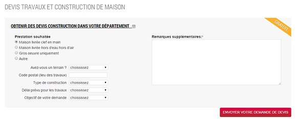 obtenez rapidement un devis travaux maison personnalisé pour tous vos projets de rénovation, construction ou aménagement. comparez les offres et faites le meilleur choix.