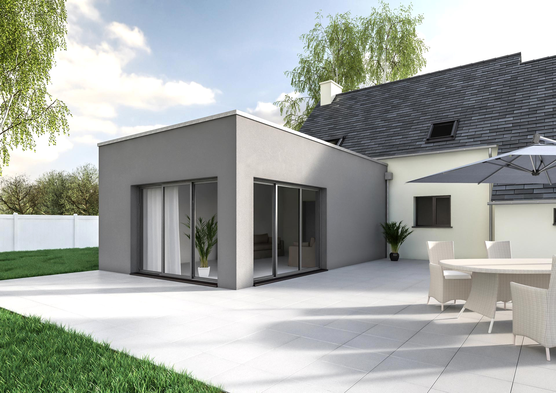 extension laterale maison 3 découvrez comment agrandir votre maison avec une extension latérale, optimisant l'espace et valorisant votre habitat.