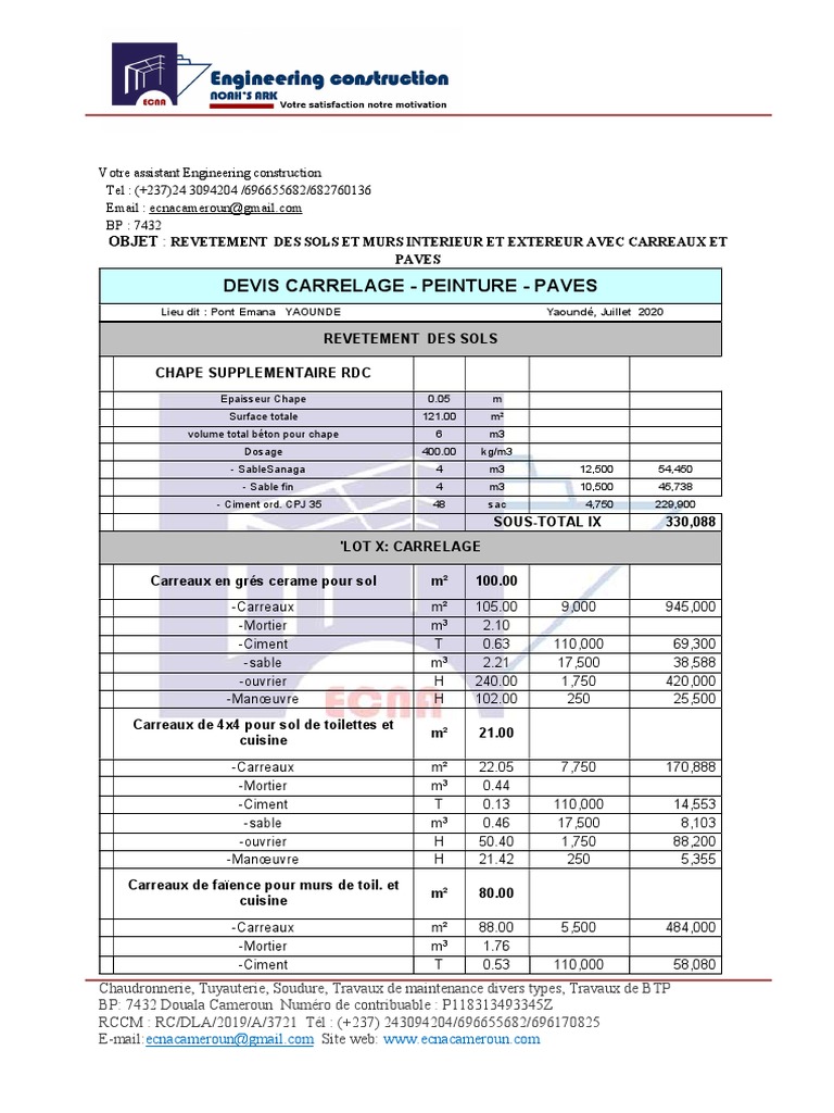 obtenez rapidement un devis personnalisé pour vos travaux de carrelage. comparez les prix des professionnels et trouvez la meilleure offre adaptée à votre projet.