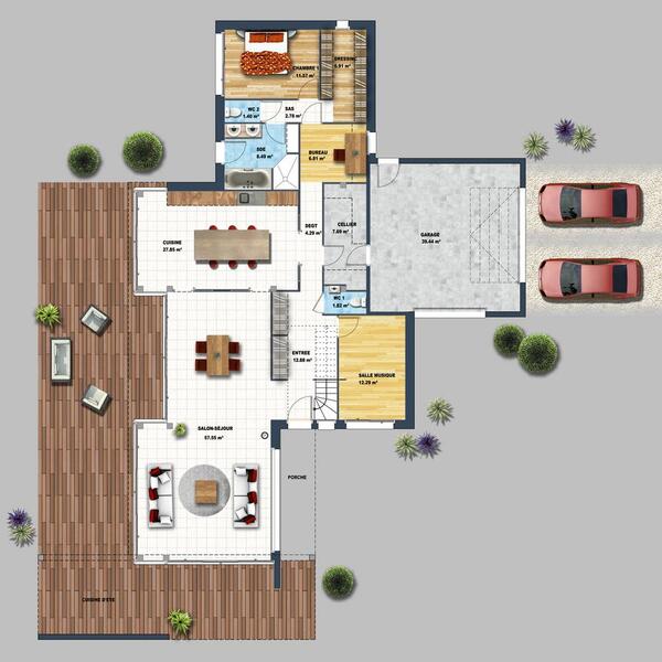 découvrez des plans de maison rénovée alliant modernité et charme traditionnel pour un intérieur repensé et optimisé.