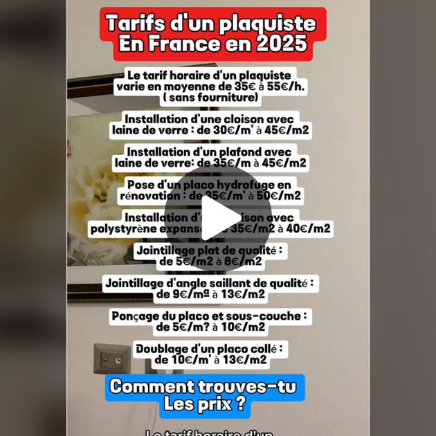 découvrez le prix au m² pour le ponçage de plaques de plâtre (placo) afin d'estimer votre budget travaux avec précision.