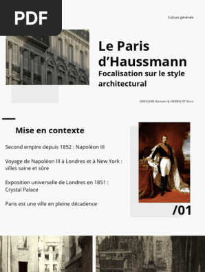 découvrez notre guide complet en pdf sur la rénovation haussmann à paris, avec conseils, techniques et réglementations pour réussir vos projets de rénovation immobilière.
