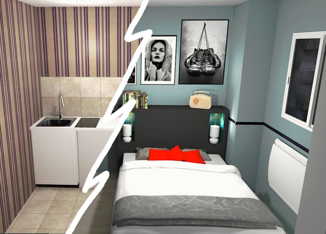 découvrez comment rénover un studio en 2 pièces fonctionnelles et modernes grâce à nos conseils pratiques et astuces d'aménagement.