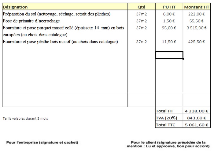 découvrez nos tarifs compétitifs pour la pose de parquet au mètre carré. obtenez un devis personnalisé et bénéficiez d'une installation professionnelle rapide et de qualité.