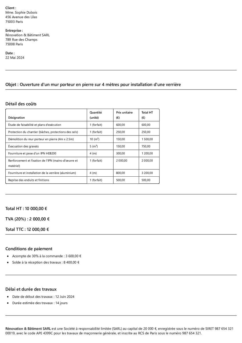 découvrez le coût d'ouverture d'un mur porteur, les étapes à suivre, et les conseils pour réussir vos travaux en toute sécurité.