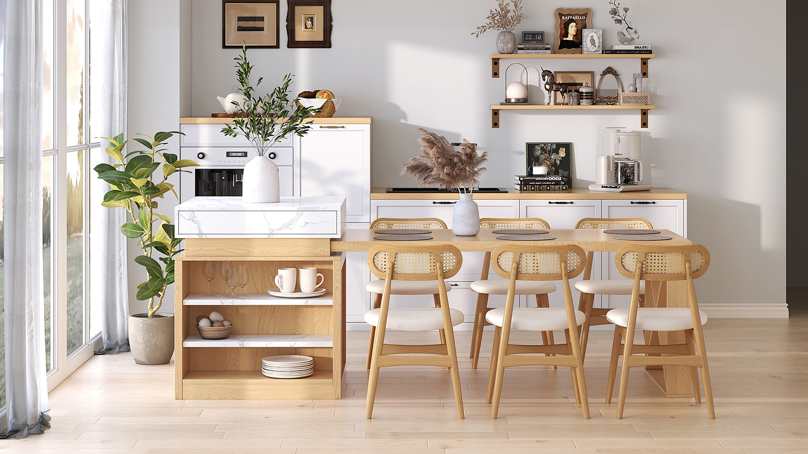 découvrez nos cuisines avec îlot central moderne chez ikea, alliant design contemporain et fonctionnalité pour un espace convivial et pratique.