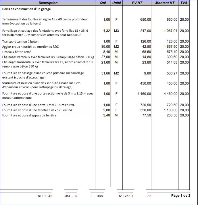 obtenez un devis précis pour la construction ou la rénovation d'un garage de 50m2. comparez les tarifs et trouvez les meilleurs professionnels pour votre projet.