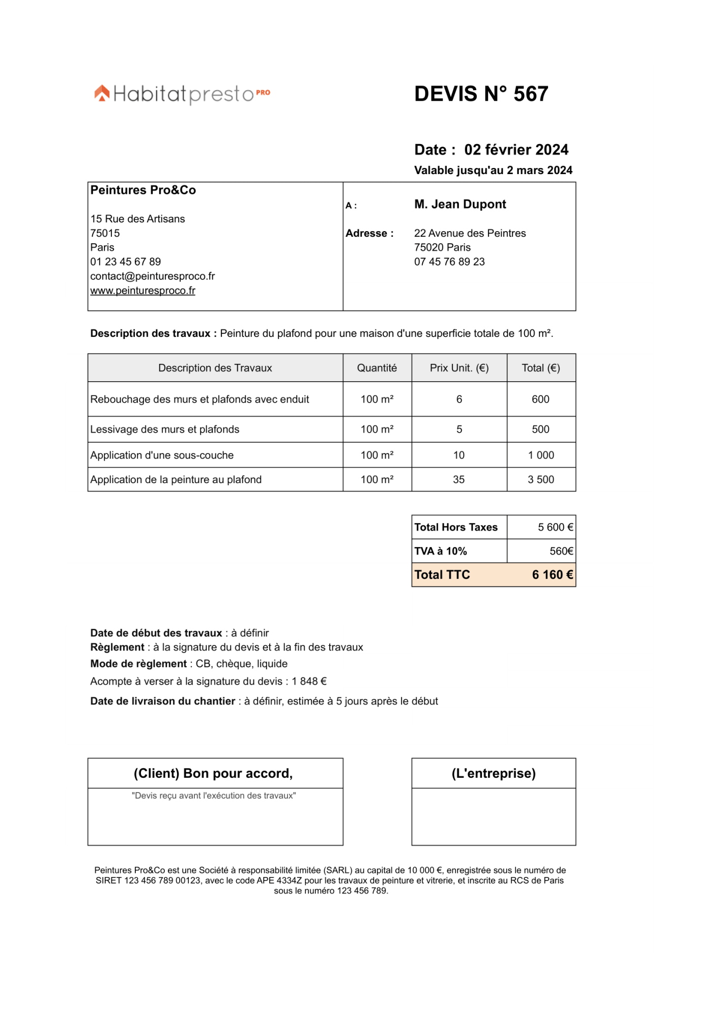obtenez rapidement un devis précis pour la peinture de 200m² et calculez facilement votre budget grâce à notre outil en ligne simple et efficace.