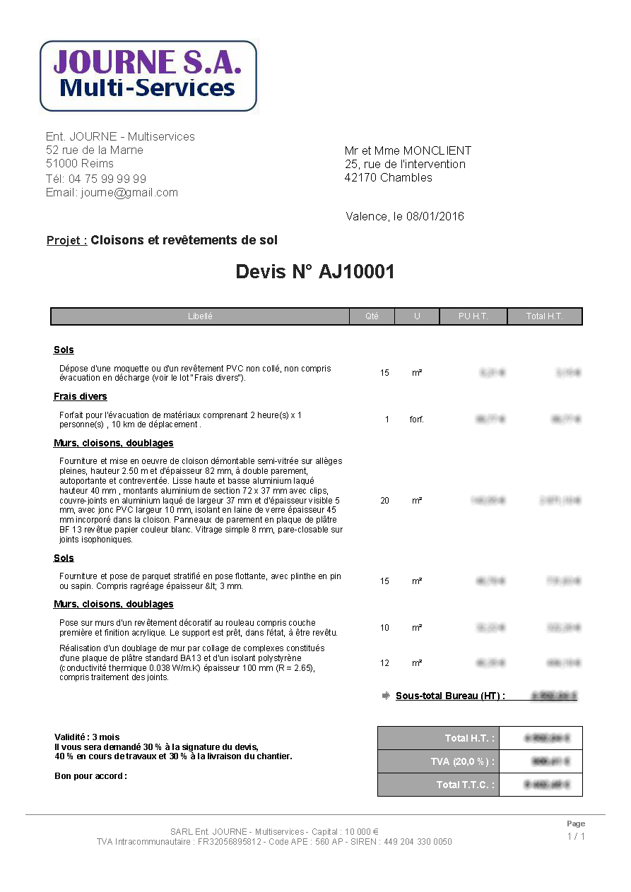 obtenez rapidement un devis précis pour vos travaux de sol. comparez les prix et trouvez les meilleurs professionnels près de chez vous.