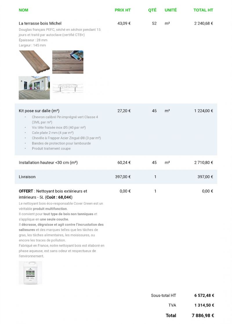 obtenez un devis terrasse personnalisé et gratuit pour la réalisation de votre projet d'aménagement extérieur. comparez les prix et choisissez le meilleur artisan.