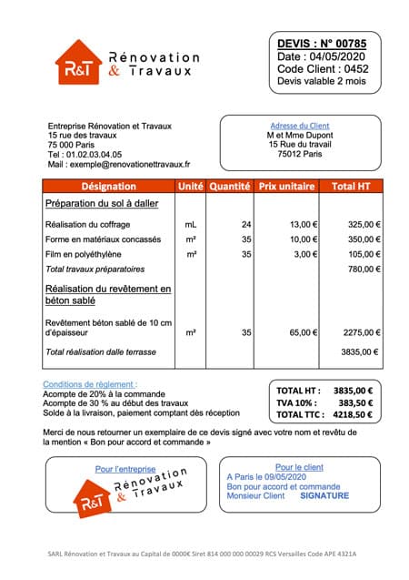 obtenez votre devis travaux gratuit rapidement et facilement. comparez les prix et trouvez les meilleurs artisans pour tous vos projets de rénovation et construction.