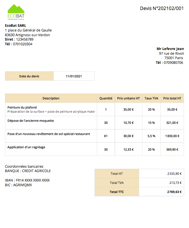 obtenez un devis travaux gratuit rapidement et facilement pour tous vos projets de rénovation et construction. comparez les offres des professionnels près de chez vous.