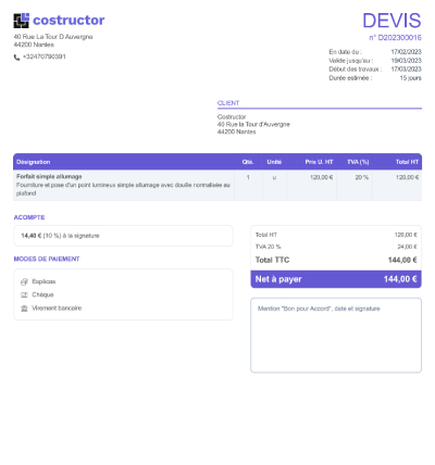 obtenez un exemple de devis plomberie clair et détaillé pour vos travaux. comparez les prix et services des plombiers professionnels afin de choisir la meilleure offre.