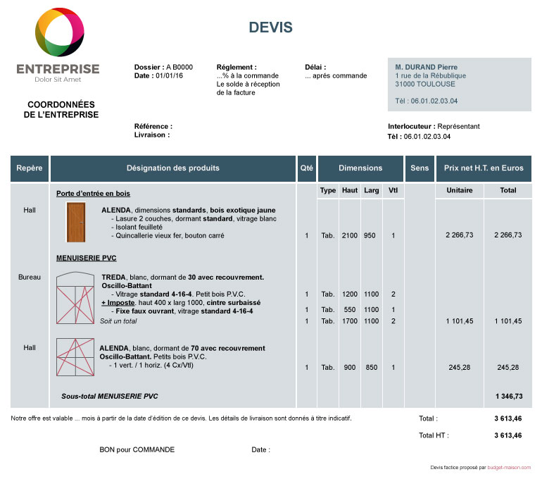 exemple devis travaux appartement obtenez un exemple de devis travaux pour appartement clair et détaillé afin de mieux planifier votre projet de rénovation.