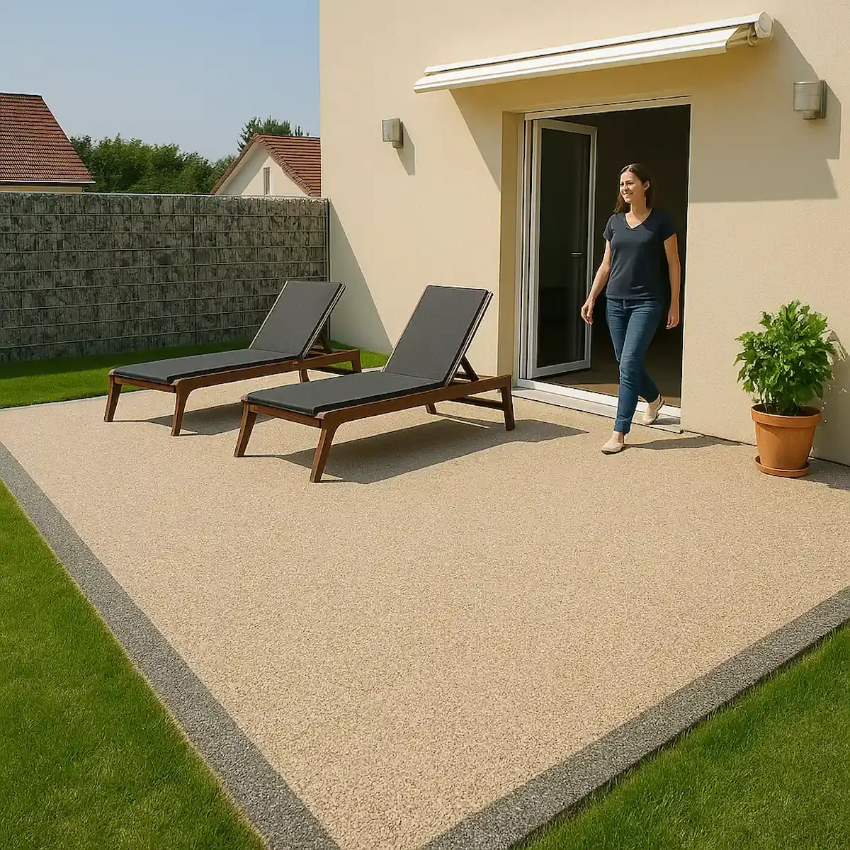 découvrez tout ce qu'il faut savoir sur les terrasses en résine : durée de vie, techniques de pose, conseils d'entretien et estimation des prix pour bien choisir votre terrasse.