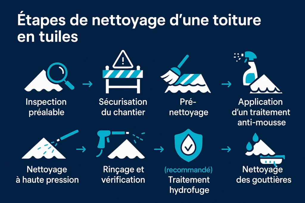 découvrez notre guide complet pour le nettoyage et le démoussage de toiture afin de préserver l'éclat et la durabilité de votre toit.