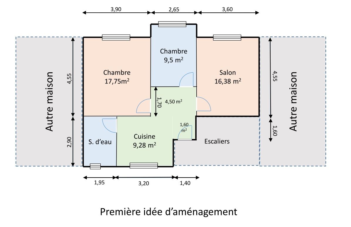 découvrez des plans astucieux pour optimiser l'espace de votre appartement de 65 m² et vivre confortablement avec style.