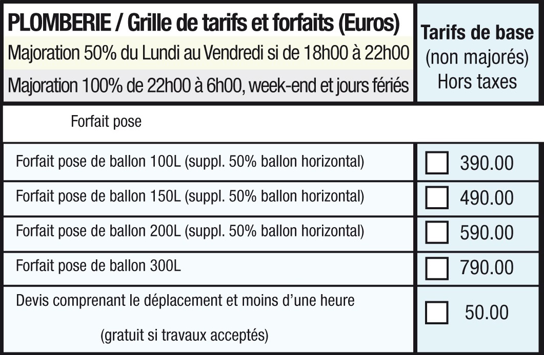découvrez les tarifs et prix de plomberie pour vos travaux. obtenez des devis clairs et détaillés pour vos installations et réparations.