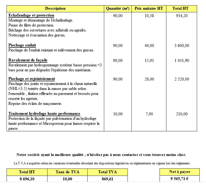 prix renovation facade 2 découvrez les prix de rénovation de façade pour tous types de bâtiments. obtenez un devis personnalisé et des conseils pour votre projet de rénovation extérieure.